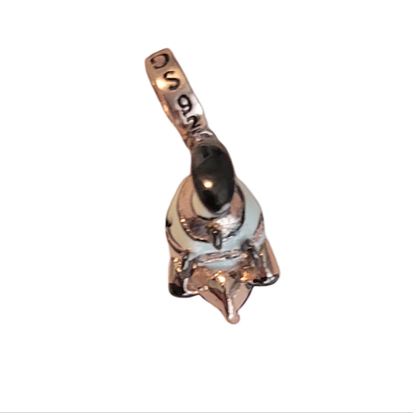 🎆Gnoce 18K Rose Gold Clown Fish Purple Rhinestone Dangle Pendant Bracelet Charm - Picture 9 of 10